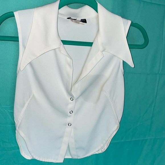 Mark Wonk Nark white crop top - Picture 9 of 16